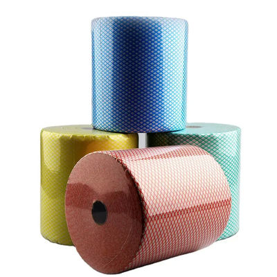 30gsm Washable Non Woven Jumbo Roll Rags Tearproof Disposable For Kitchen