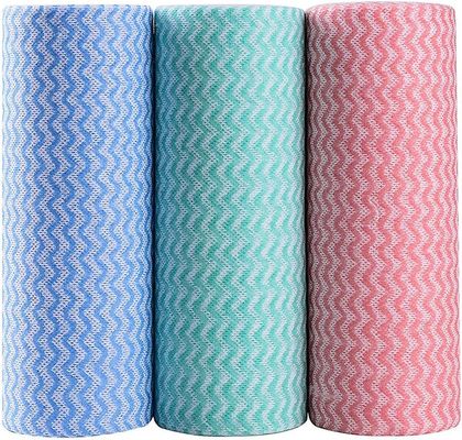 Household Non Woven Kitchen Towels Roll Disposable Multiscene