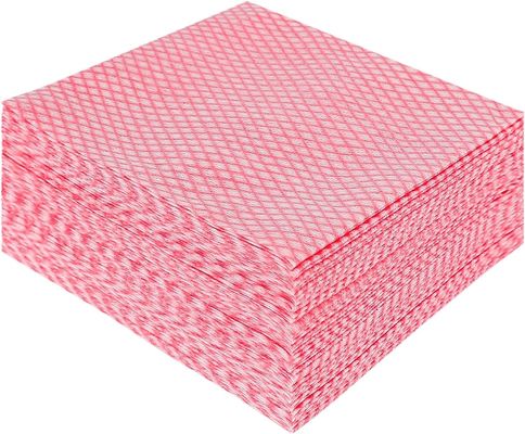 ISO Reusable Non Woven Cloths Handy Wipes Dish Towels Diamond Pattern
