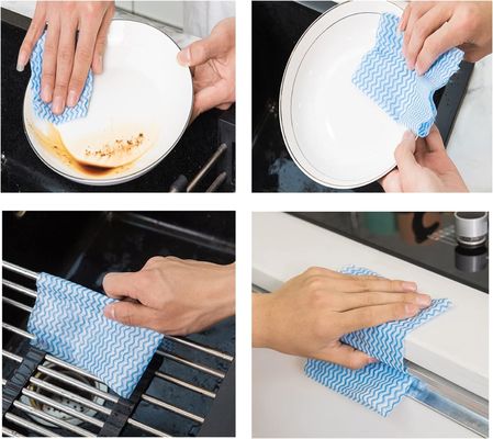 Spunlace Non Woven Cloths Dish Cloth Multipurpose Super Absorbency