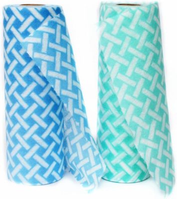 30x25cm Reusable Cleaning Cloths , Durable Non Woven Kitchen Towel Roll