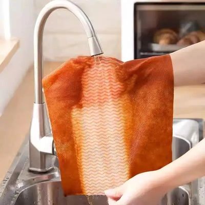 Waterproof Kitchen Cloth Wipes Durable , Food Grade Disposable Dish Towels
