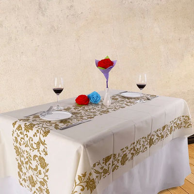 Durable Holiday Non Woven Table Cloth Rectangle Antibacterial