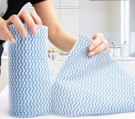 Biodegradable Non Woven Jumbo Roll , 40GSM Disposable Dish Washing Cloths