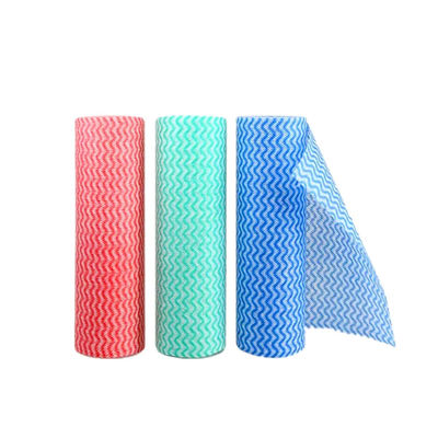 Perforated Spunlace Cleaning Wipes Multicolor Practical Reusable For Kitchen