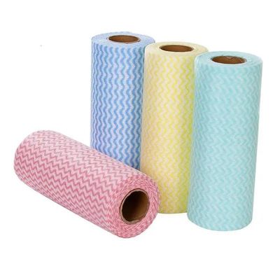 Polyester Disposable Cleaning Wipes Roll Multipurpose Durable