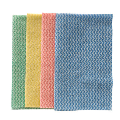 Lightweight Disposable Cloth Rags , 38gsm Disposable Bathroom Cleaning Wipes