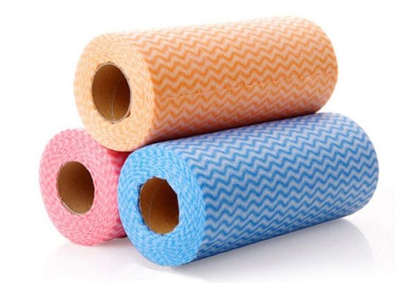 30x50cm Reusable Kitchen Wipes Roll , Household Multi Purpose Cloth Wipes