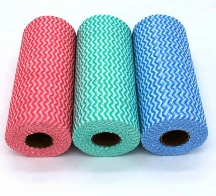 30x50cm Reusable Kitchen Wipes Roll , Household Multi Purpose Cloth Wipes
