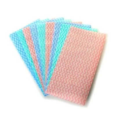 Nontoxic Non Woven Cleaning Wipes Disposable 50gsm For Dishwashing