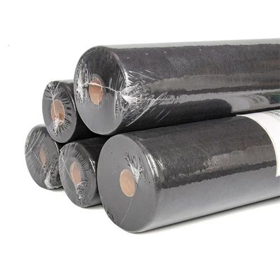 100gsm Black Weed Barrier Landscape Fabric , Biodegradable Weed Mat Ground Cover