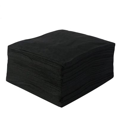Cosmetic Spa Disposable Hairdressing Towels Biodegradable Black White Color