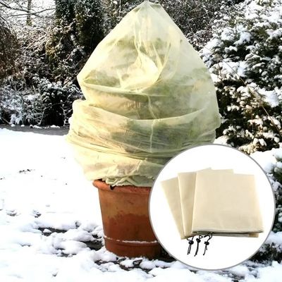 Anti Pull Plant Protection Covers Waterproof , Multipurpose Plant Fleece Bags
