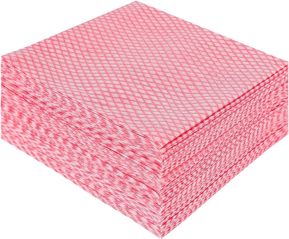 ISO Reusable Non Woven Cloths Handy Wipes Dish Towels Diamond Pattern