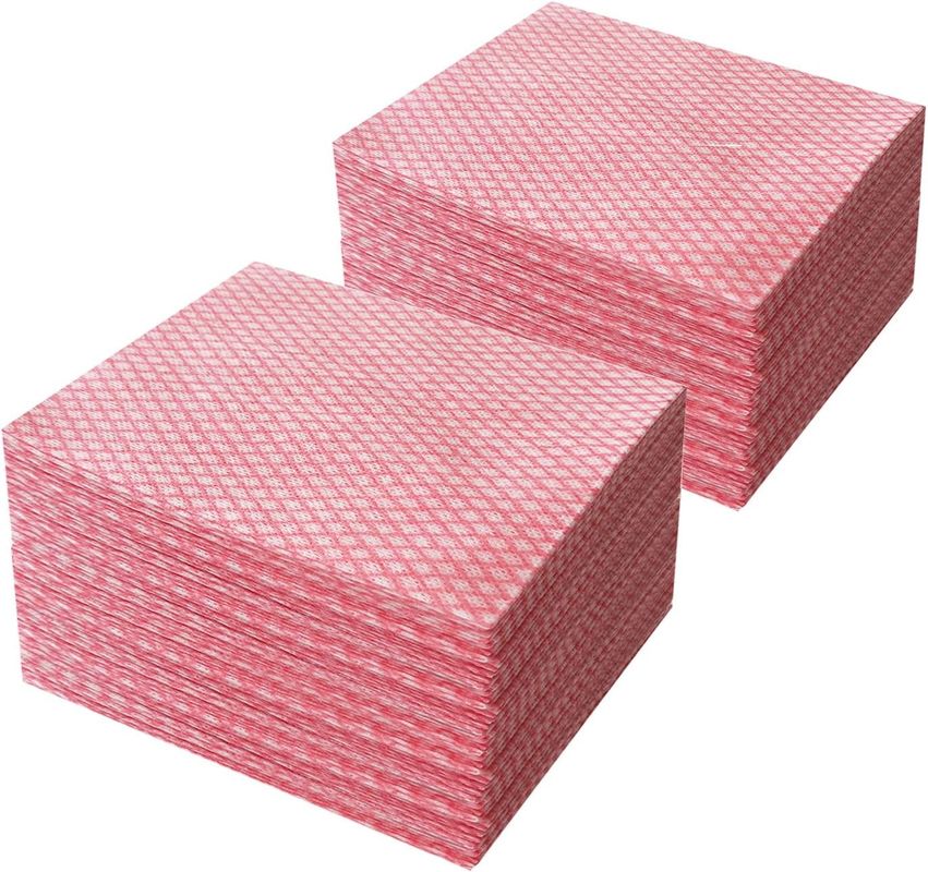 Lint Free Disposable Non Woven Cloth , 50gsm Kitchen Wipes Non Woven Fabric