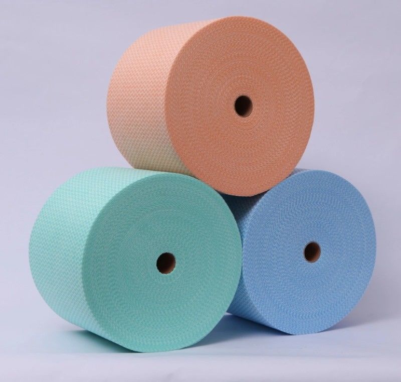 Polyester Viscose Non Woven Jumbo Roll Disposable Cloths Multipurpose