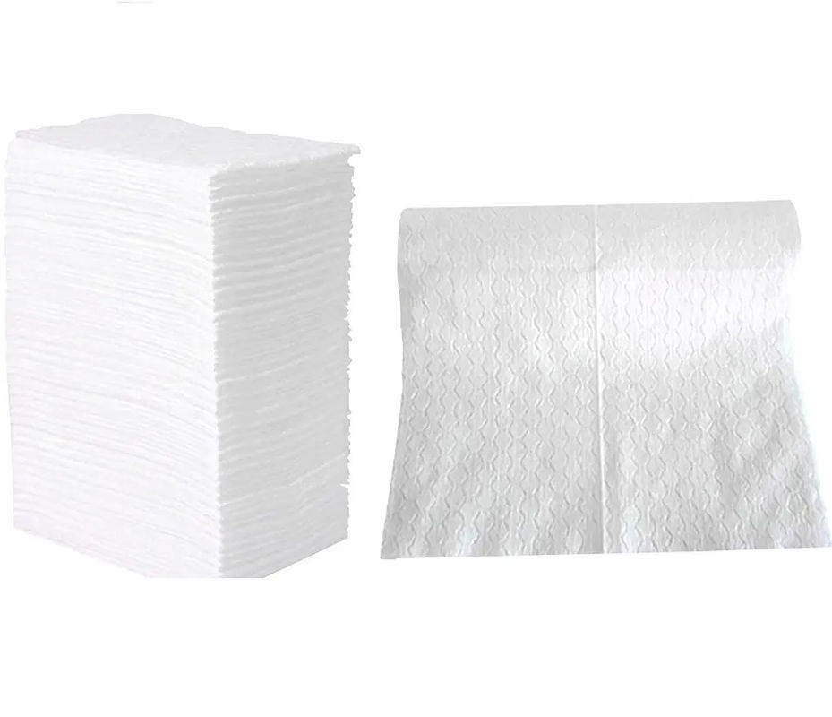 White Diamond Spunlace Cleaning Wipes , Floor Disposable Dry Dusting Cloths