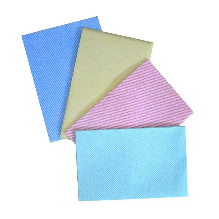 Washable Disposable Cleaning Wipes , Multicolor Spunlace Nonwoven Fabric
